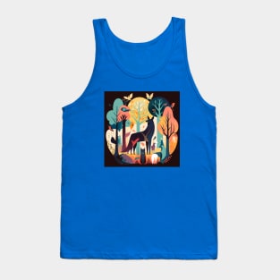 Strange Animals in a Magical Forest Tank Top